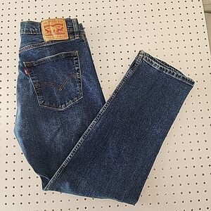 Levi's Workwear Fit Stretch Jeans Men's W34 L32 Blue Straight Leg